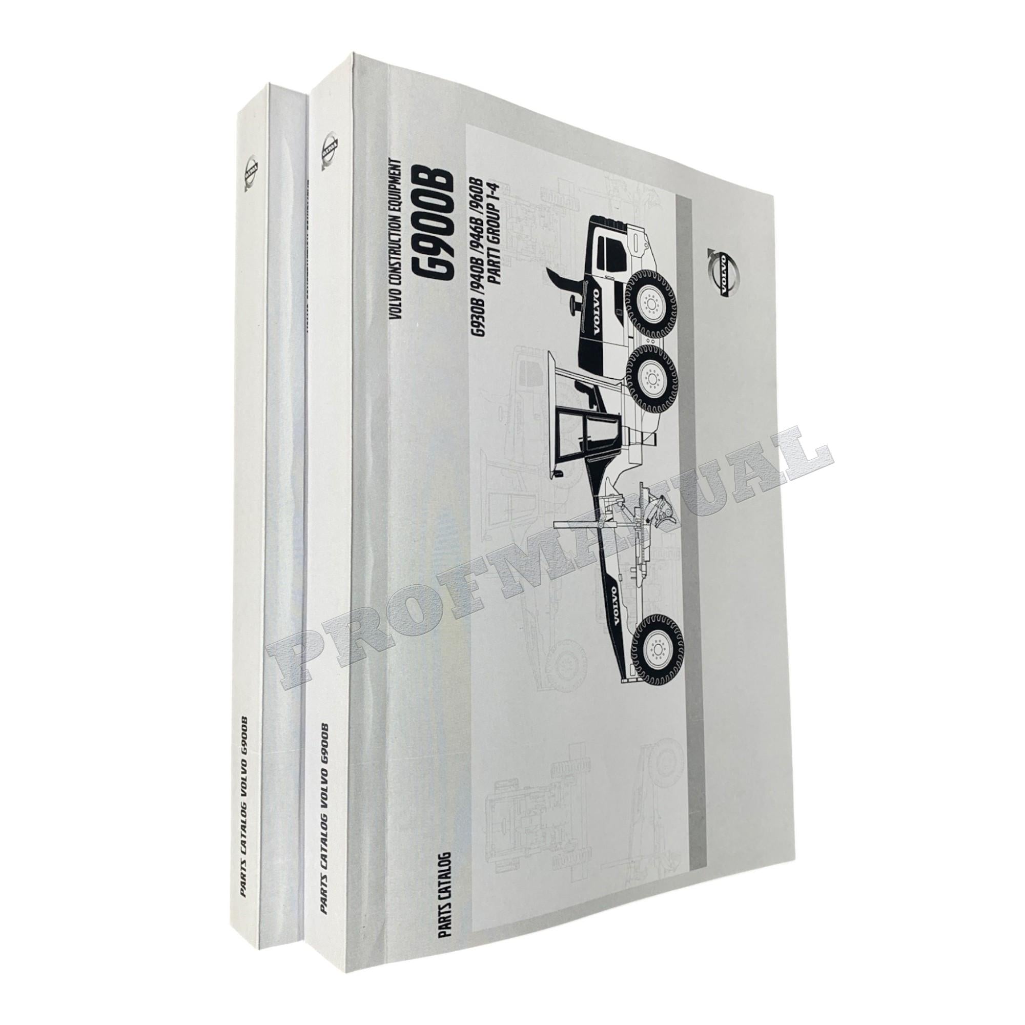VOLVO G960B MOTOR GRADER Parts Catalog Hard Copy Manual