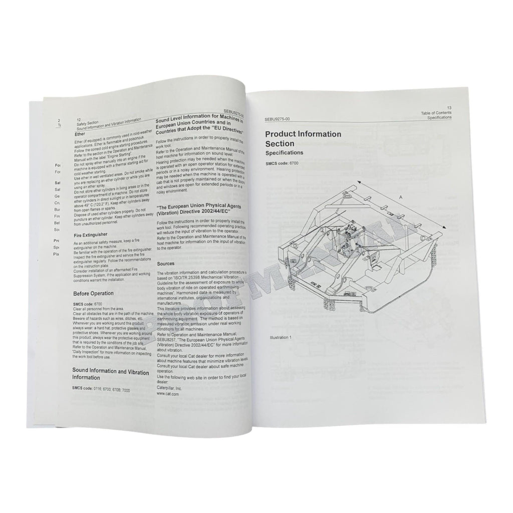 Caterpillar Rotary Ax MR 244 Operators Maintenance Manual