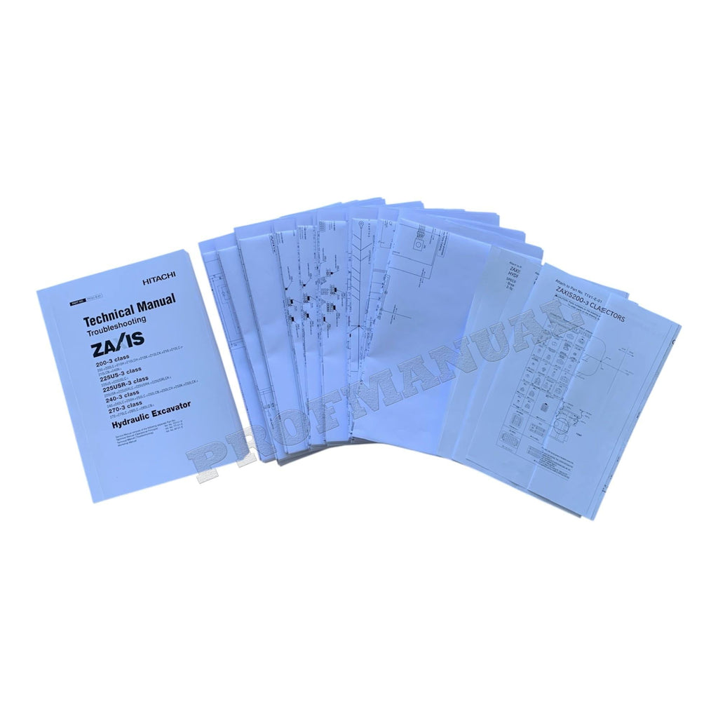 HITACHI ZX270-3 Excavator Service manual Troubleshooting Big Schemes