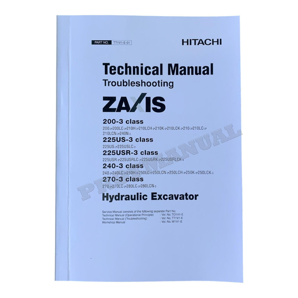 HITACHI ZX270-3 Excavator Service manual Troubleshooting Big Schemes