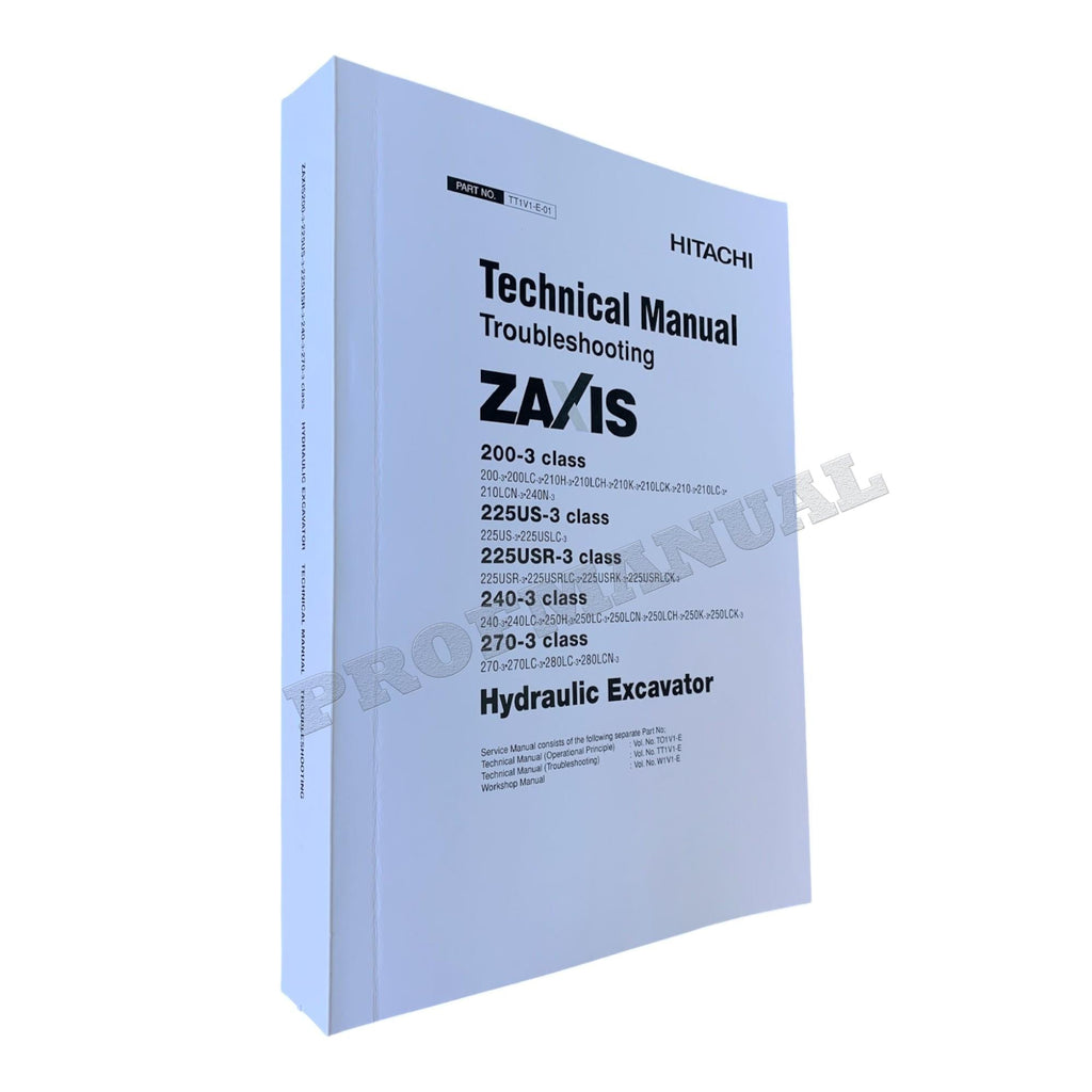 HITACHI ZX270-3 Excavator Service manual Troubleshooting Big Schemes
