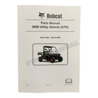 Bobcat 3650 Utility Vehicle Parts Catalog Manual B3C311001-B3C311999
