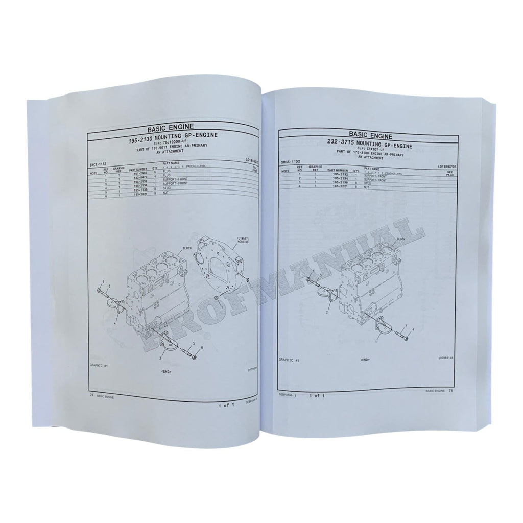 Caterpillar Cat TH350B Telehandler Parts Catalog Manual