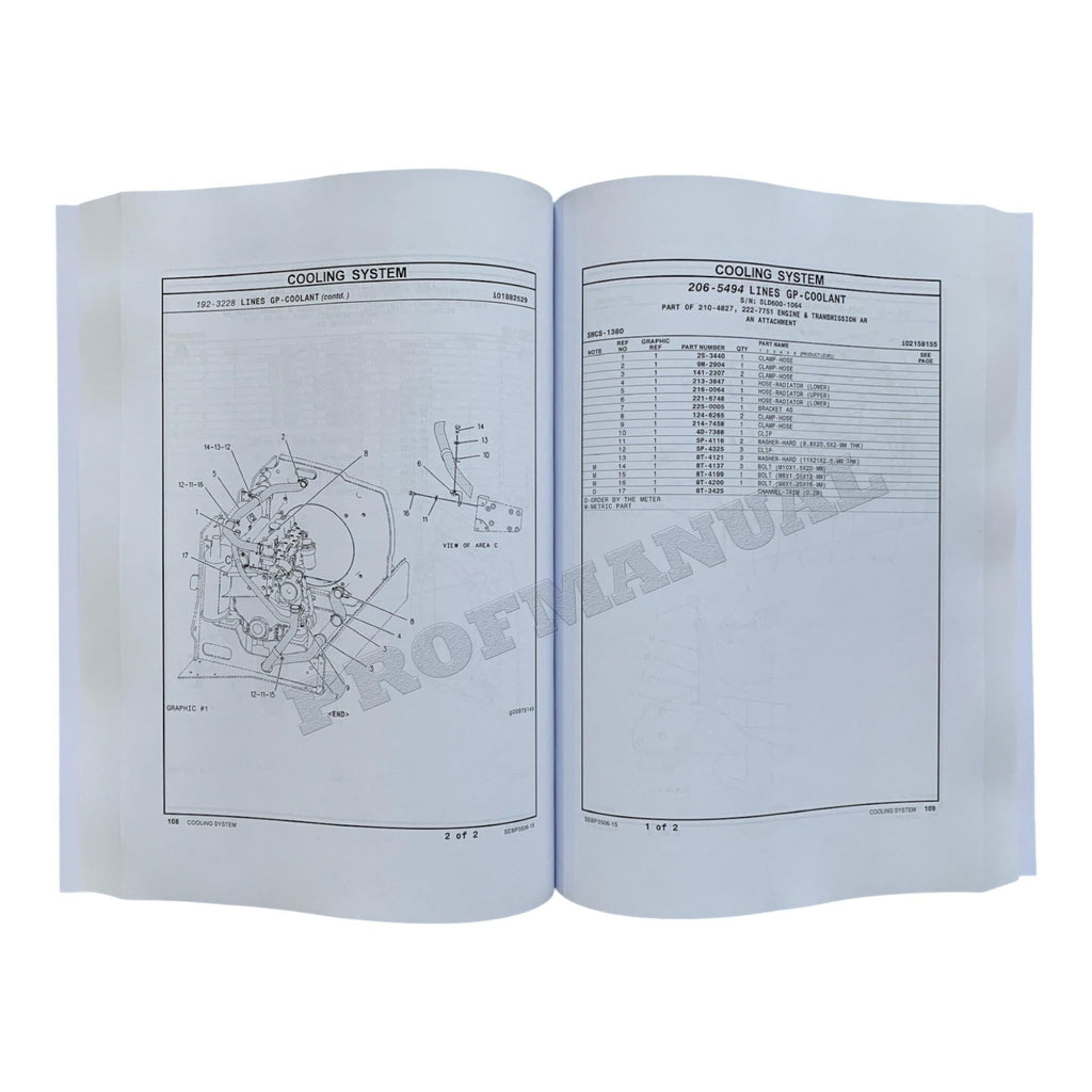 Caterpillar Cat TH350B Telehandler Parts Catalog Manual