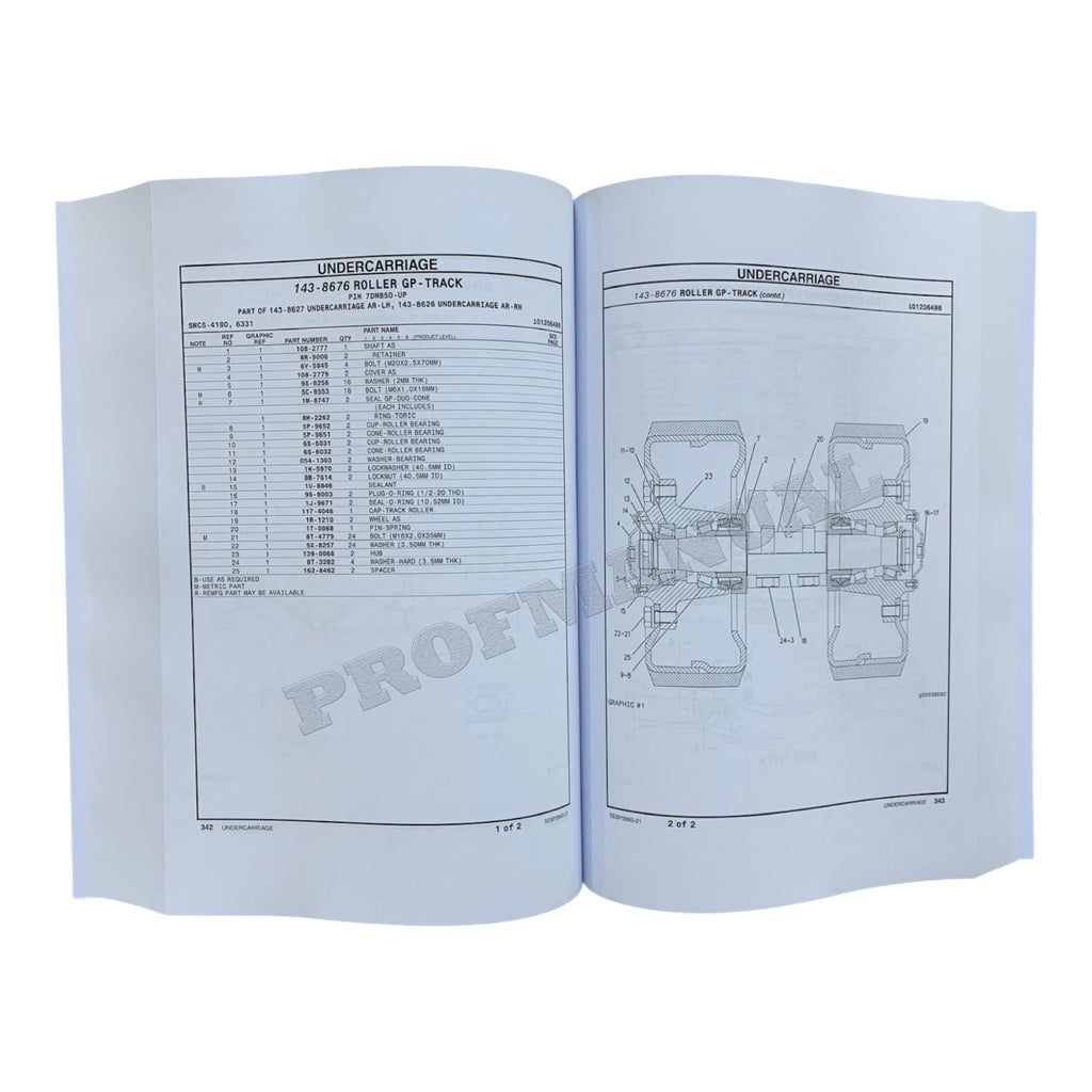 Caterpillar Cat Challenger 55 Agricultural Tractor Parts Catalog Manual SEBP2660