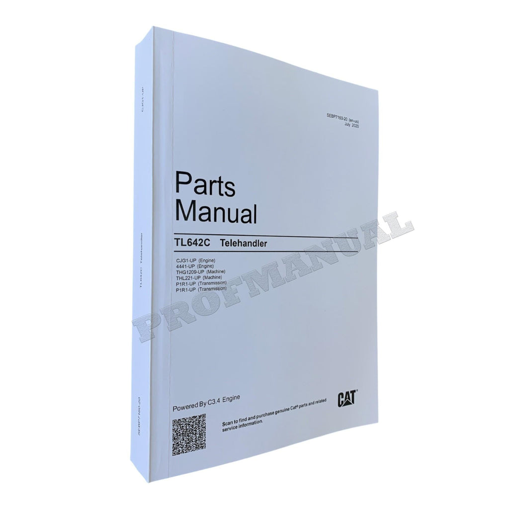 Caterpillar Cat TL642C Telehandler Parts Catalog Manual