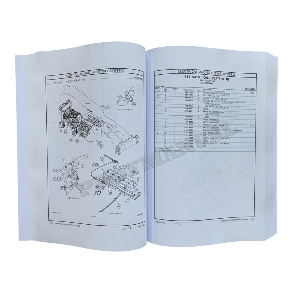 Caterpillar Cat TL642C Telehandler Parts Catalog Manual