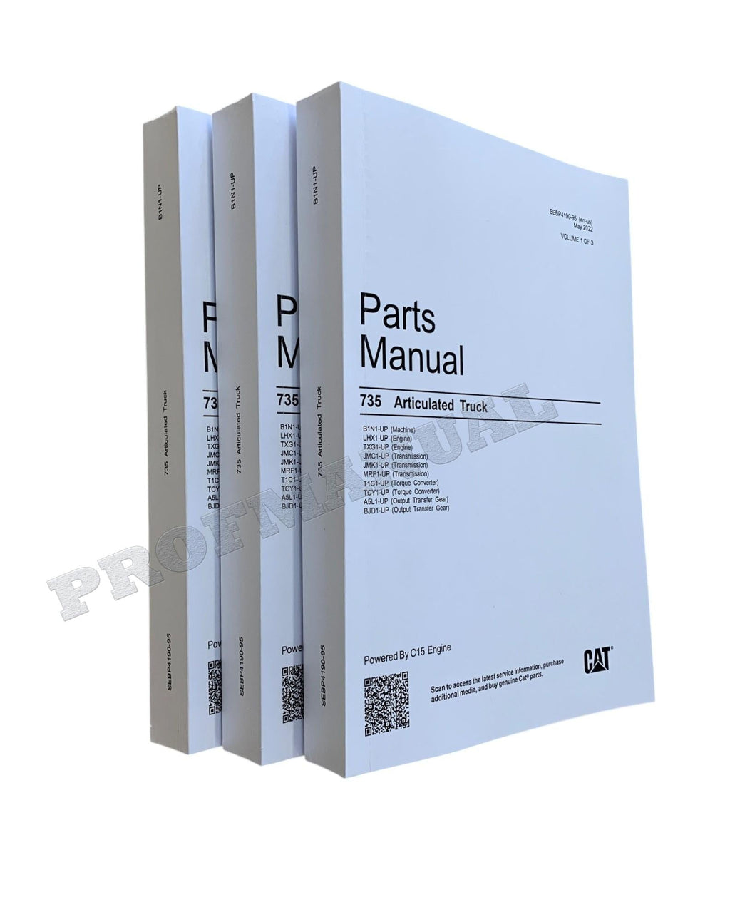 Caterpillar Cat 735 Articulated Truck Parts Catalog Manual