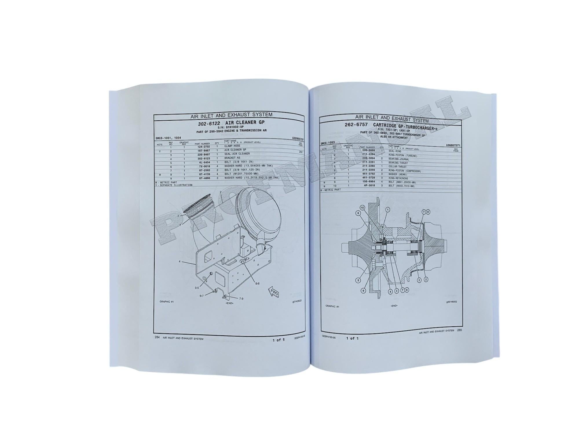 Caterpillar Cat 735 Articulated Truck Parts Catalog Manual