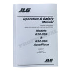 Manual del operador de mantenimiento y operación del manipulador telescópico JLG G10-55A G12-55A AccuPlace