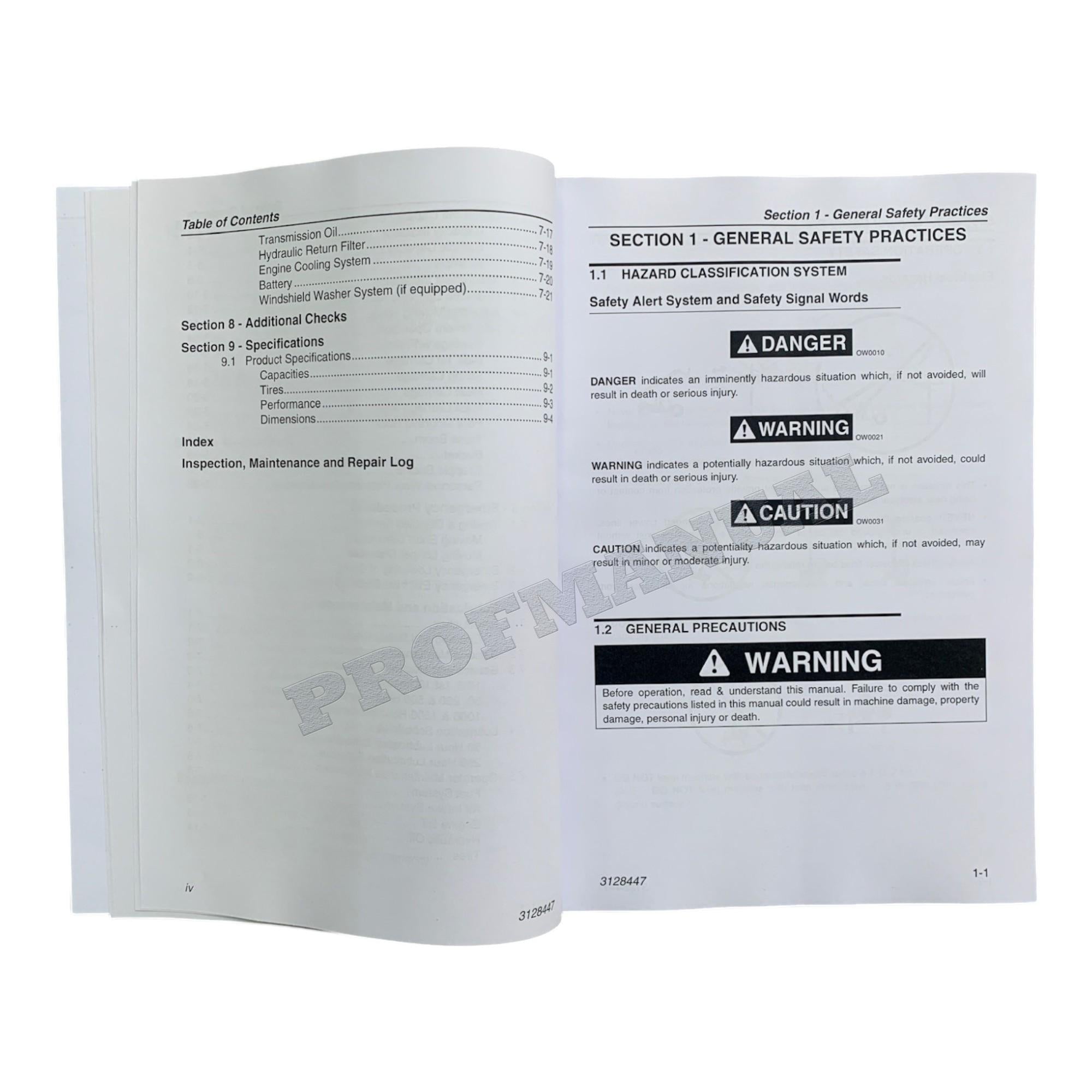 Manual del operador de mantenimiento y operación del manipulador telescópico JLG G10-55A G12-55A AccuPlace