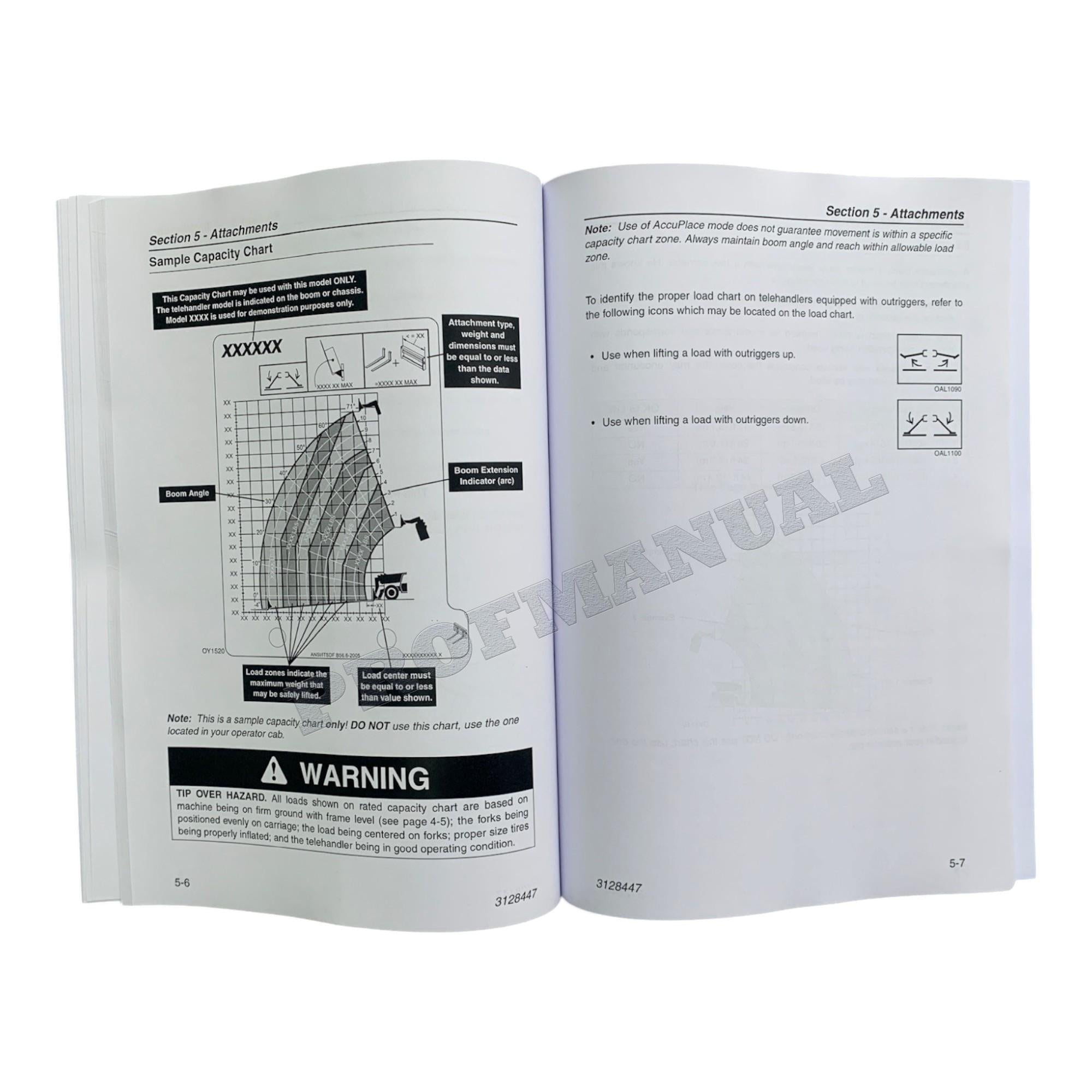 Manual del operador de mantenimiento y operación del manipulador telescópico JLG G10-55A G12-55A AccuPlace