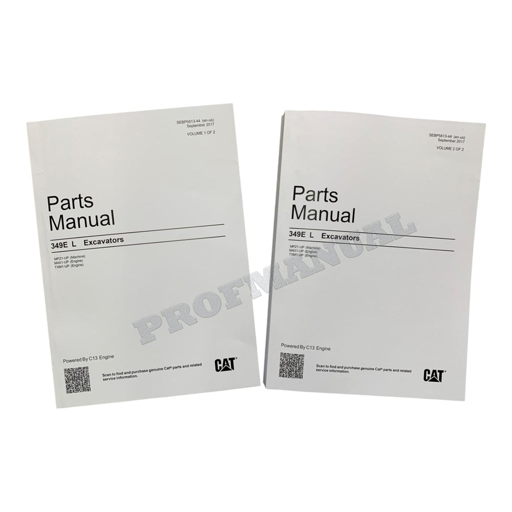 Caterpillar Cat 349E L Excavator Parts Catalog Manual SEBP5613