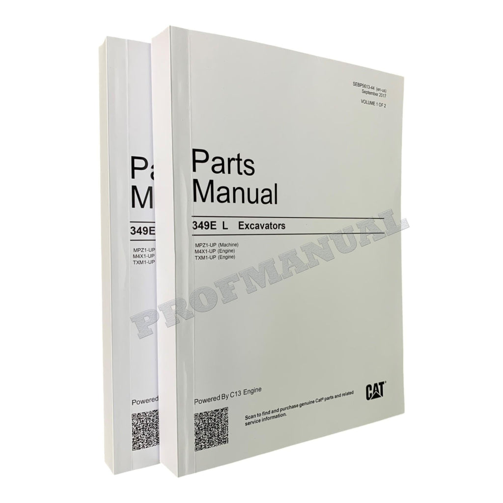 Caterpillar Cat 349E L Excavator Parts Catalog Manual SEBP5613