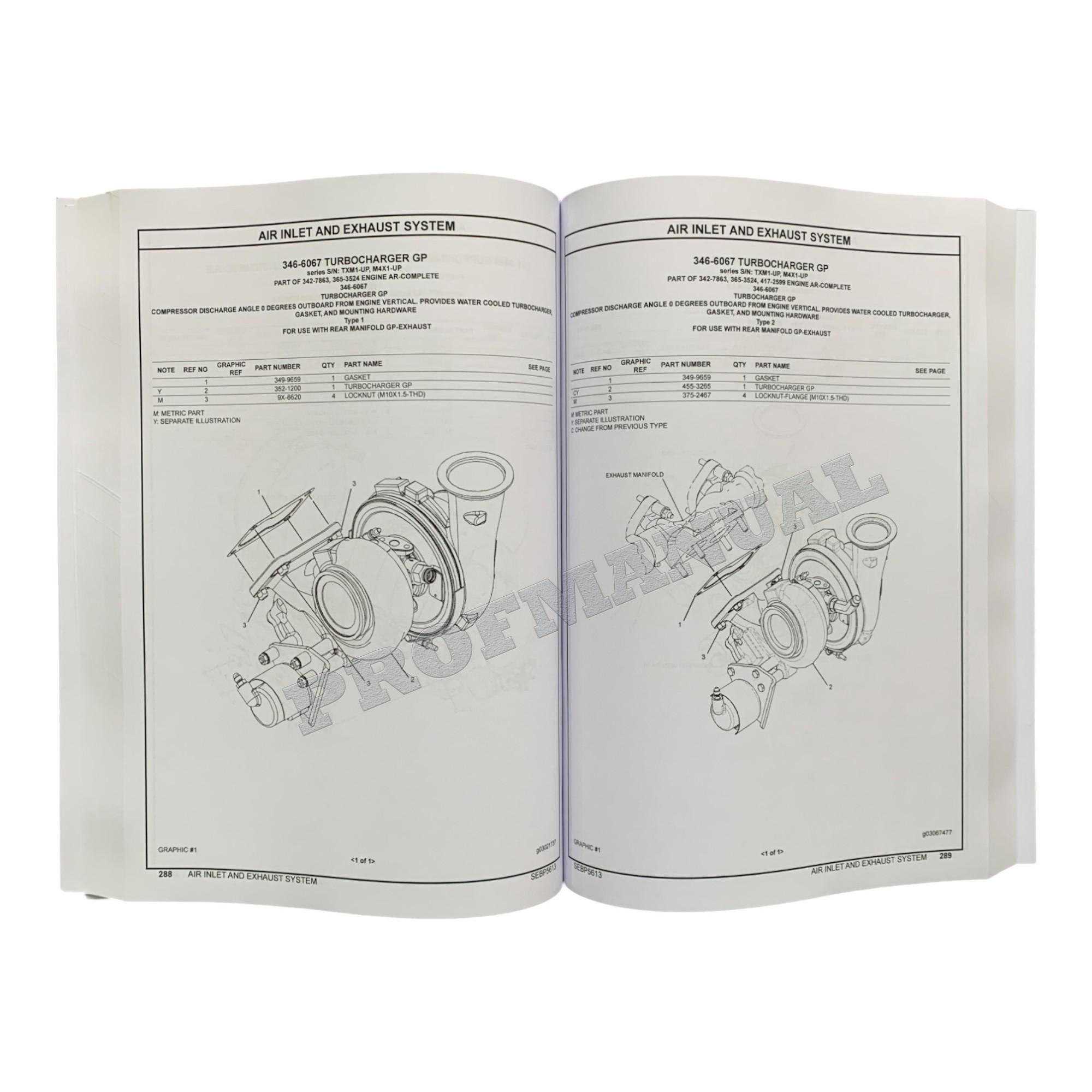 Caterpillar Cat 349E L Excavator Parts Catalog Manual SEBP5613