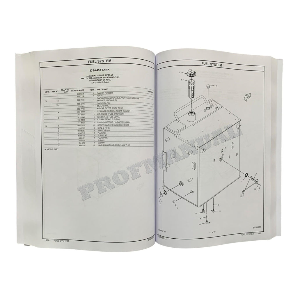 Caterpillar Cat 349E L Excavator Parts Catalog Manual SEBP5613