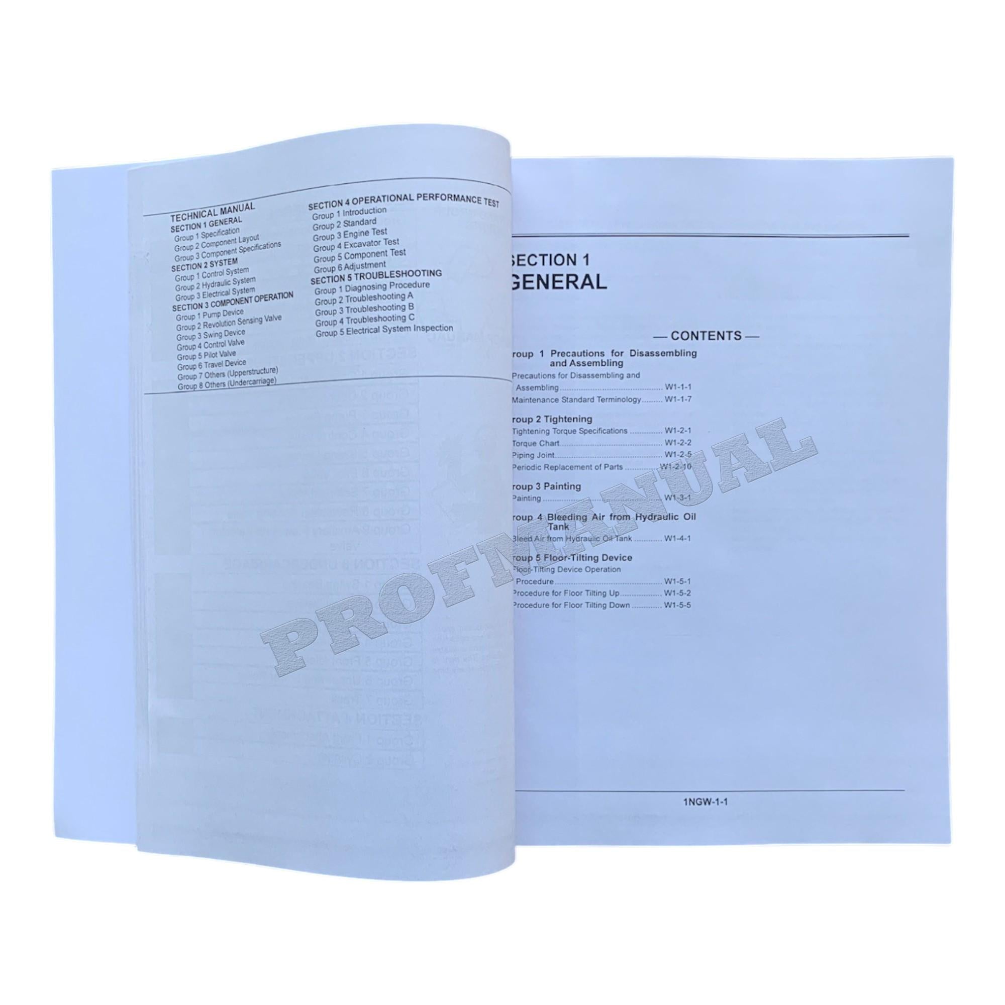 Hitachi ZX40U-3 ZX40U-3F ZX50U-3 ZX50U-3F Excavator Workshop Service manual