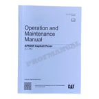 Caterpillar AP600F Asphalt Paver Operators Maintenance Manual