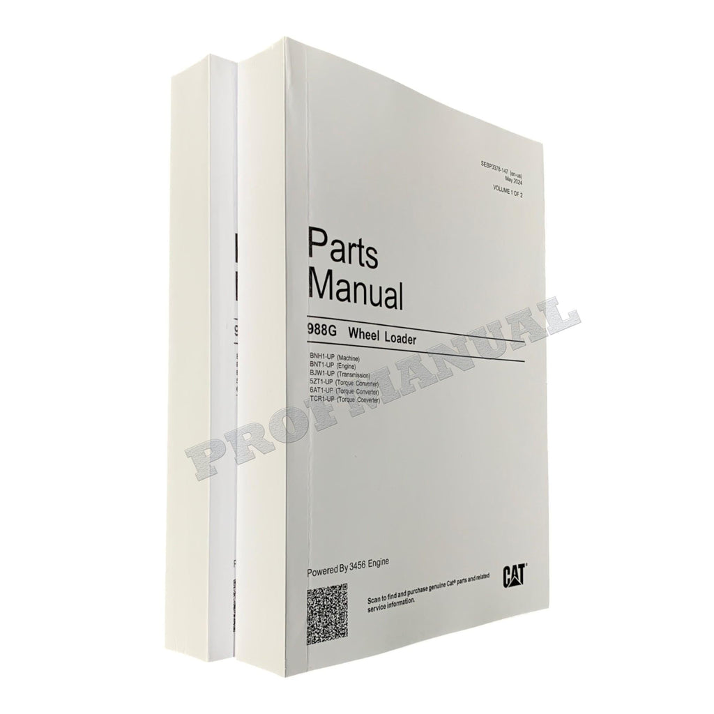 Caterpillar Cat 988G Wheel Loader Parts Catalog Manual SEBP33788