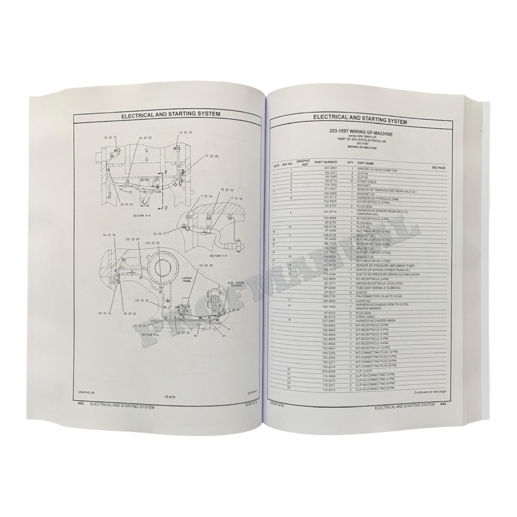 Caterpillar Cat 988G Wheel Loader Parts Catalog Manual SEBP33788