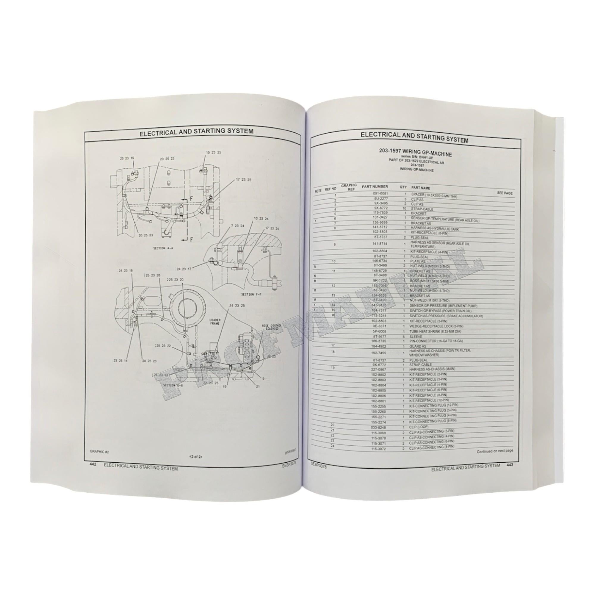 Caterpillar Cat 988G Wheel Loader Parts Catalog Manual SEBP33788