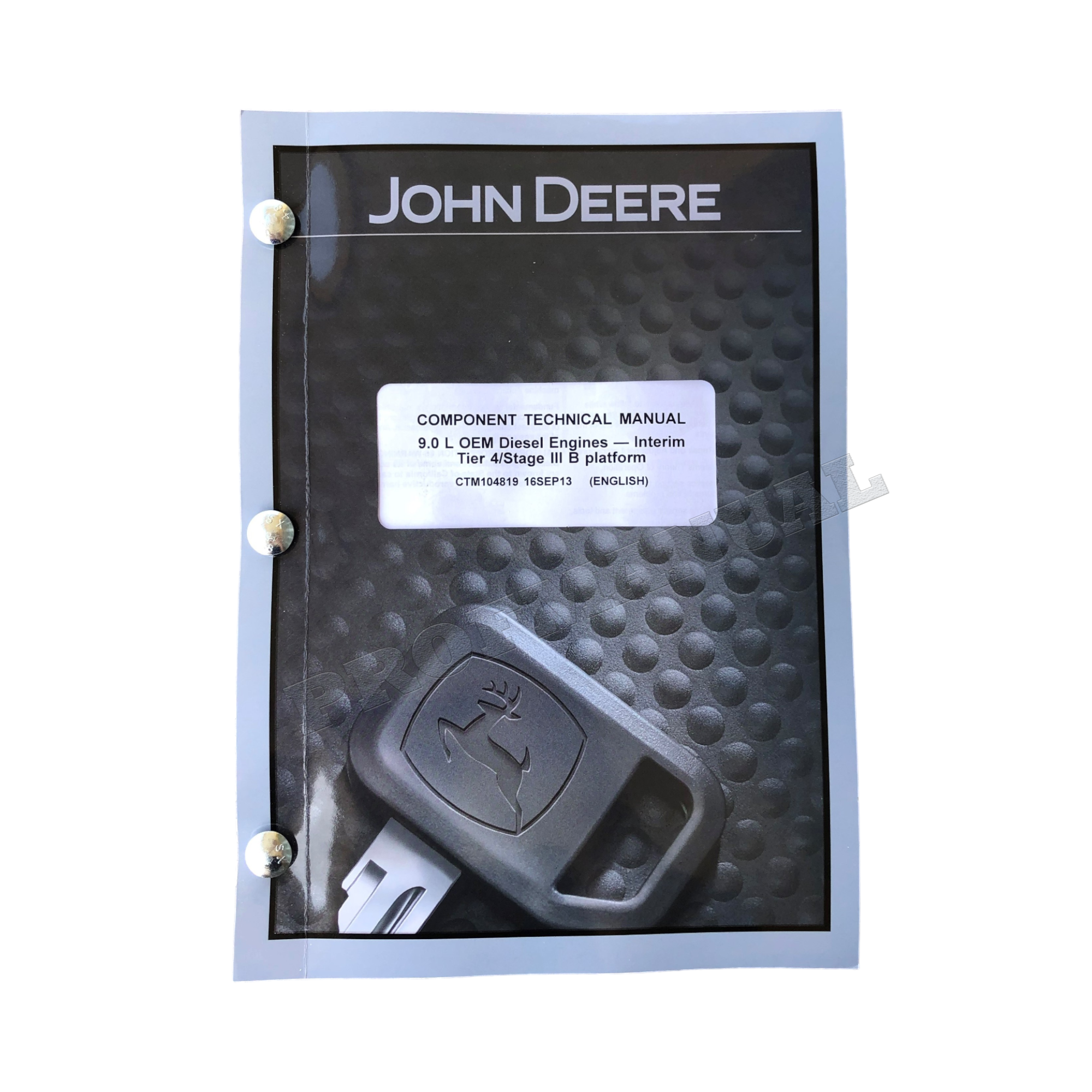 John Deere 6090 9.0L Engine Level 21 ECU REPAIR SERVICE MANUAL CTM104819