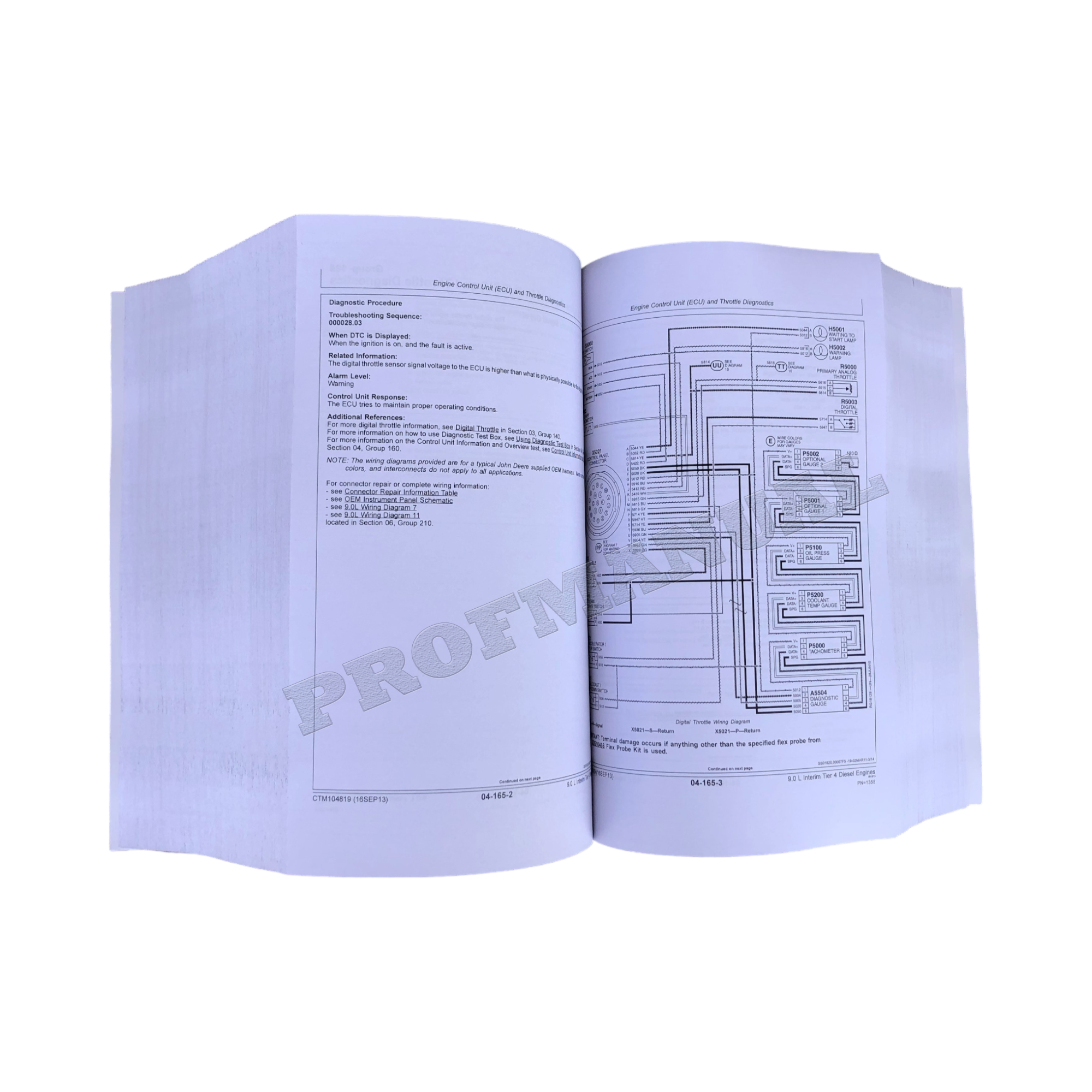 John Deere 6090 9.0L Engine Level 21 ECU REPAIR SERVICE MANUAL CTM104819
