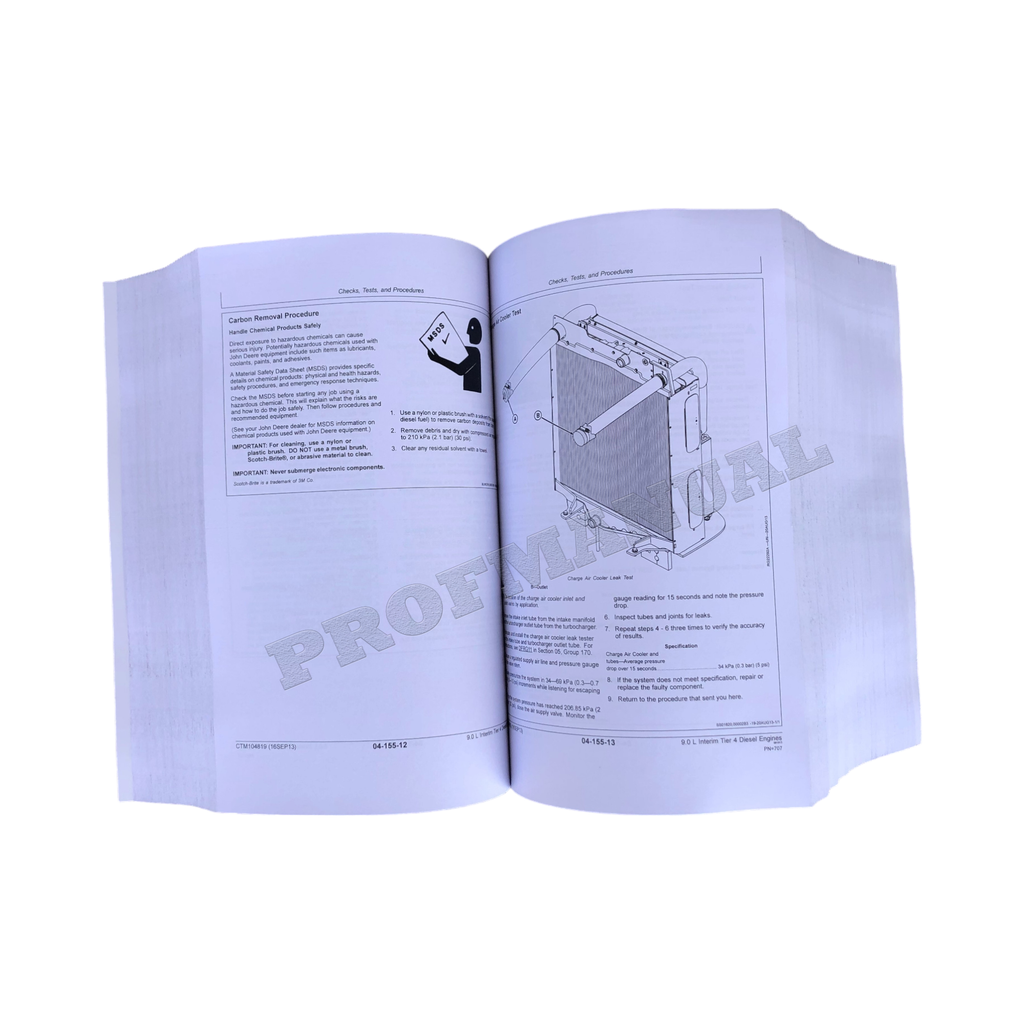 John Deere 6090 9.0L Engine Level 21 ECU REPAIR SERVICE MANUAL CTM104819