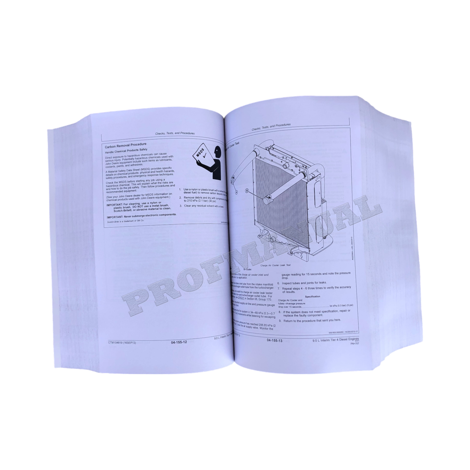 John Deere 6090 9.0L Engine Level 21 ECU REPAIR SERVICE MANUAL CTM104819