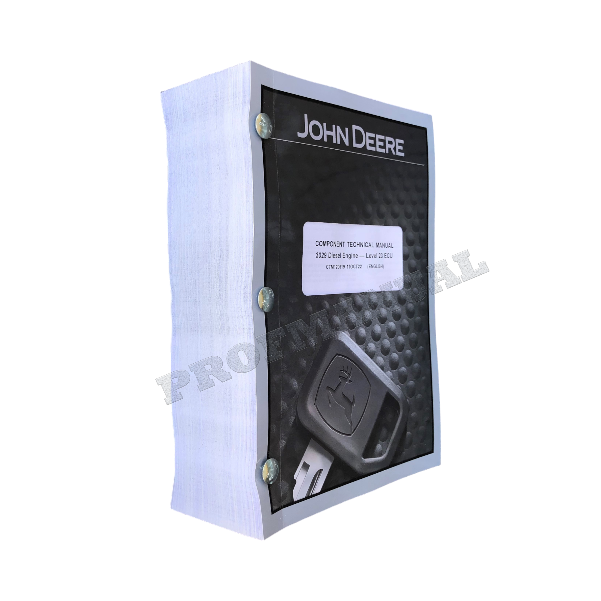 Manual de servicio y reparación de la ECU del motor John Deere 3029 de 2,9 l, nivel 23, CTM120619