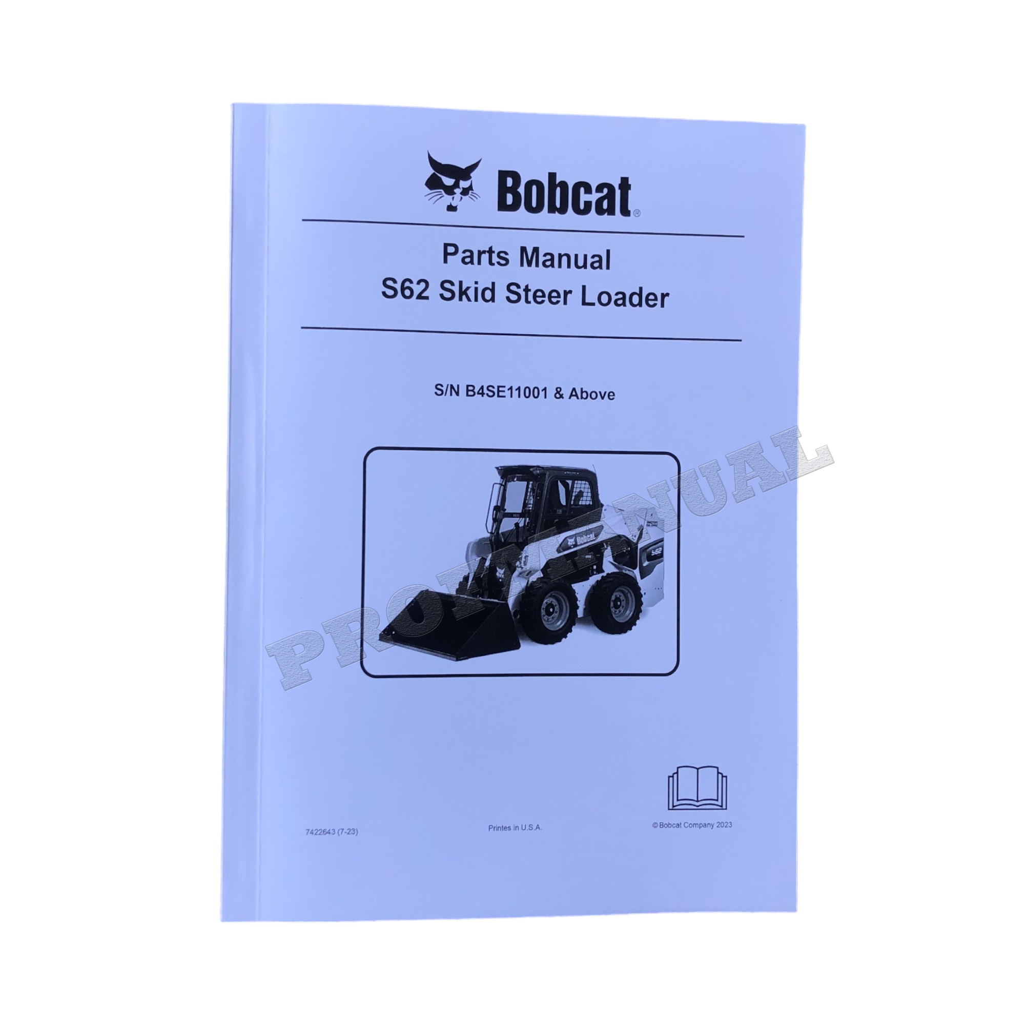Manual del catálogo de piezas del minicargador Bobcat S62