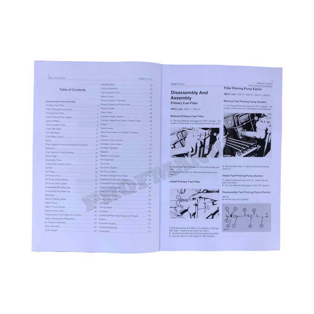 Caterpillar CAT D342 VEHICULAR ENGINE D8K TRACTOR Manual Disassembly Assembly