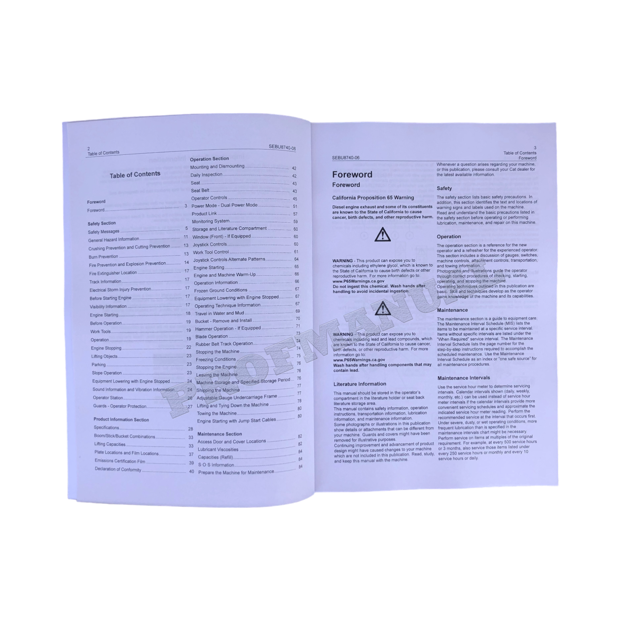 Manual del operador de la miniexcavadora hidráulica Caterpillar 300.9D 300.9D VPS