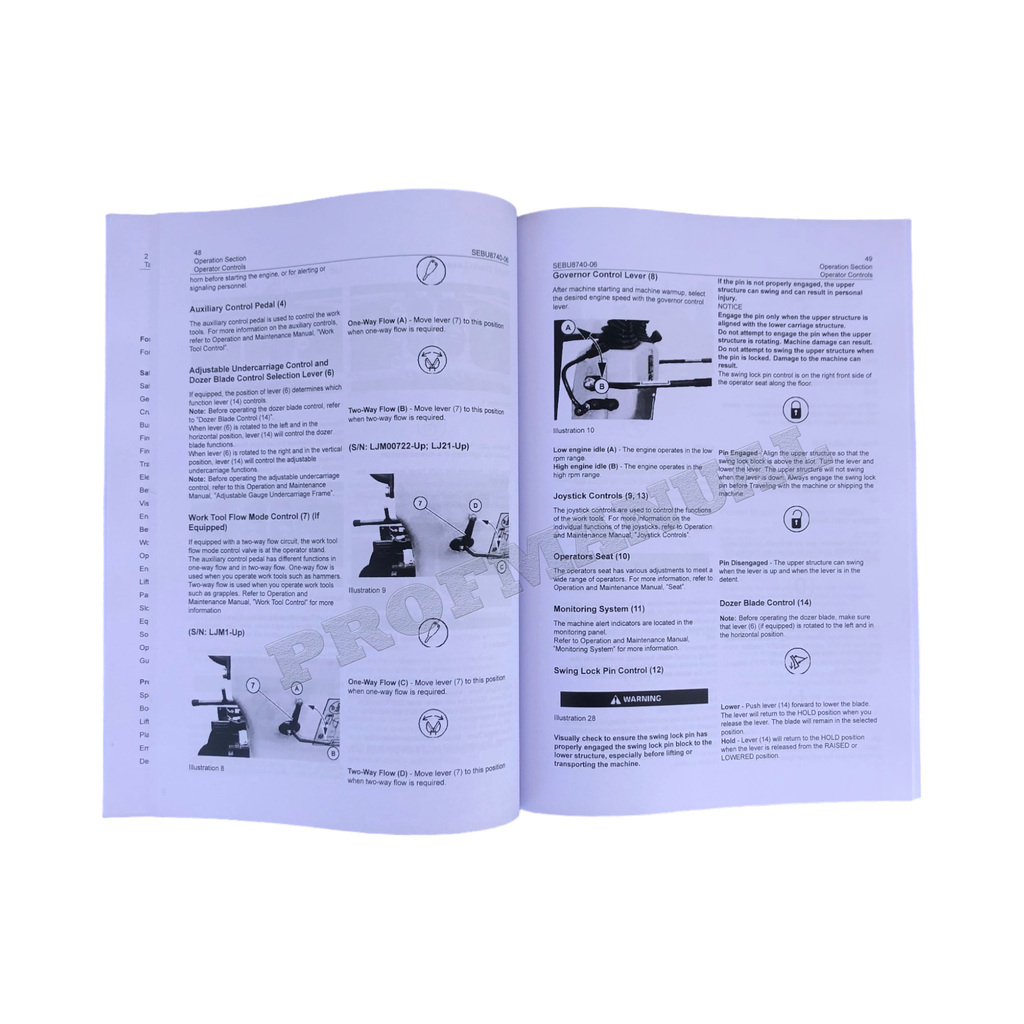 Manual del operador de la miniexcavadora hidráulica Caterpillar 300.9D 300.9D VPS