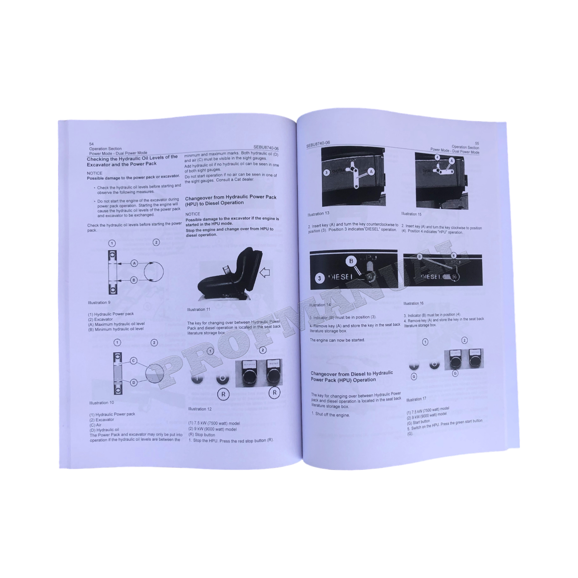Manual del operador de la miniexcavadora hidráulica Caterpillar 300.9D 300.9D VPS