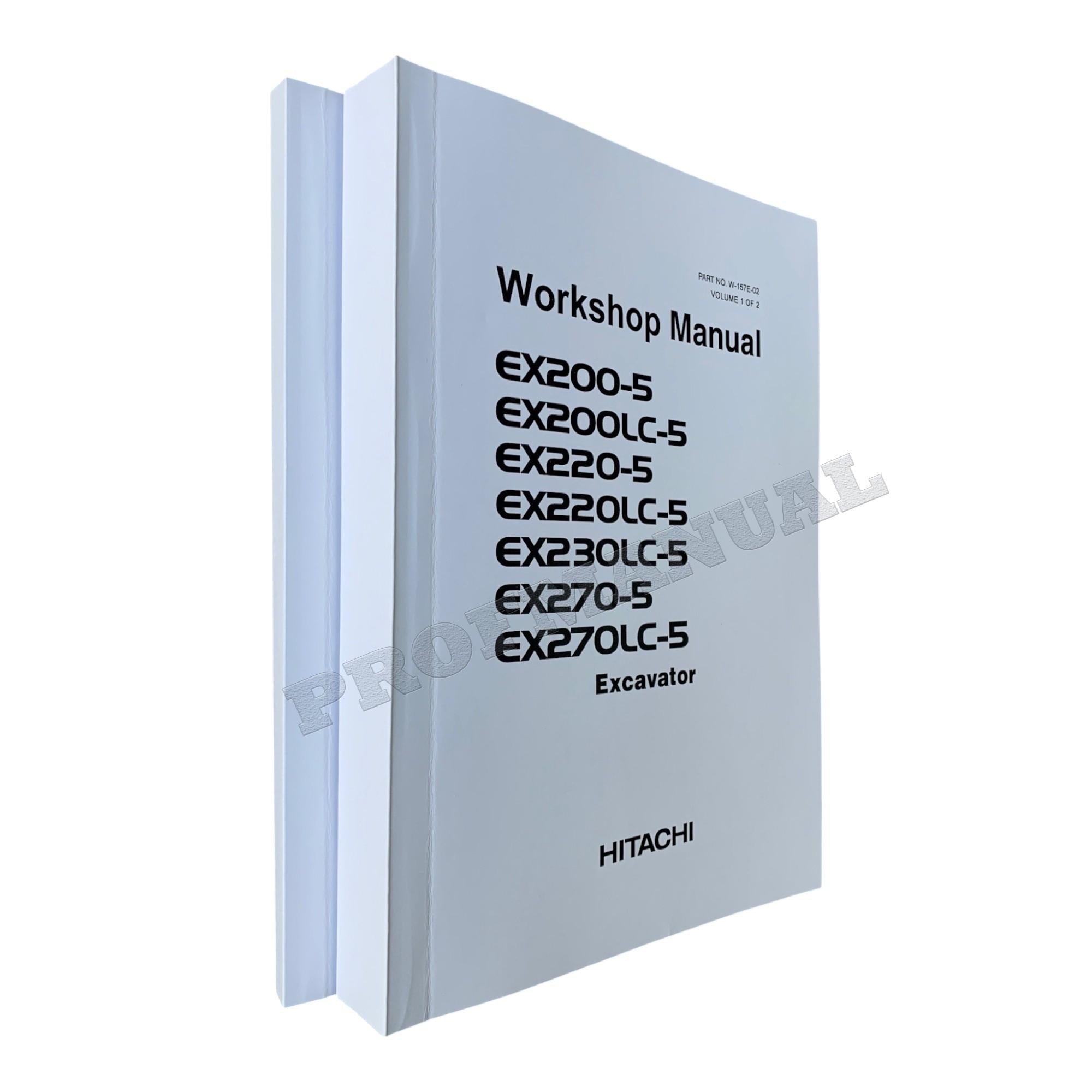 HITACHI EX230LC-5 EX270-5 EX270LC-5 EXCAVATOR Workshop Service manual