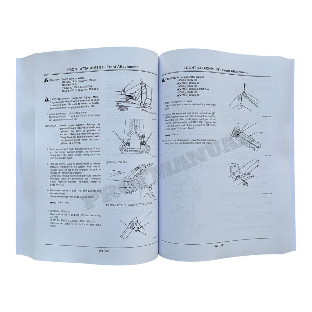 HITACHI EX230LC-5 EX270-5 EX270LC-5 EXCAVATOR Workshop Service manual