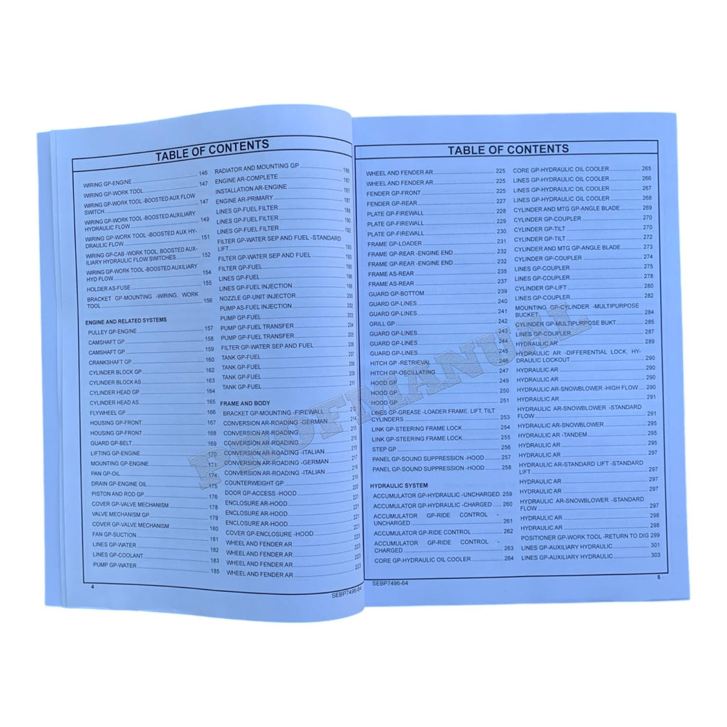 Caterpillar Cat 907M Compact Wheel Loader Parts Catalog Manual SEBP7496