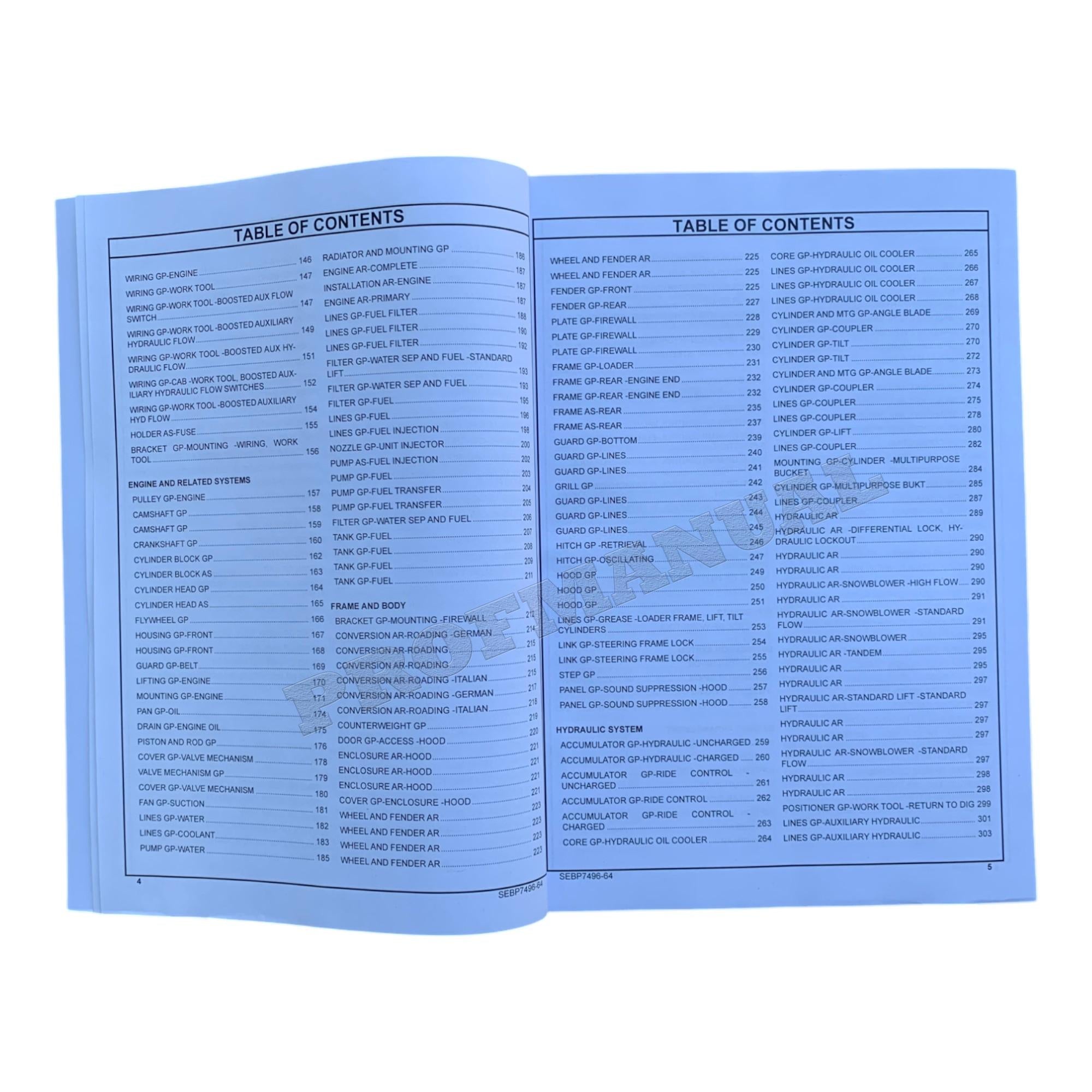 Caterpillar Cat 907M Compact Wheel Loader Parts Catalog Manual SEBP7496