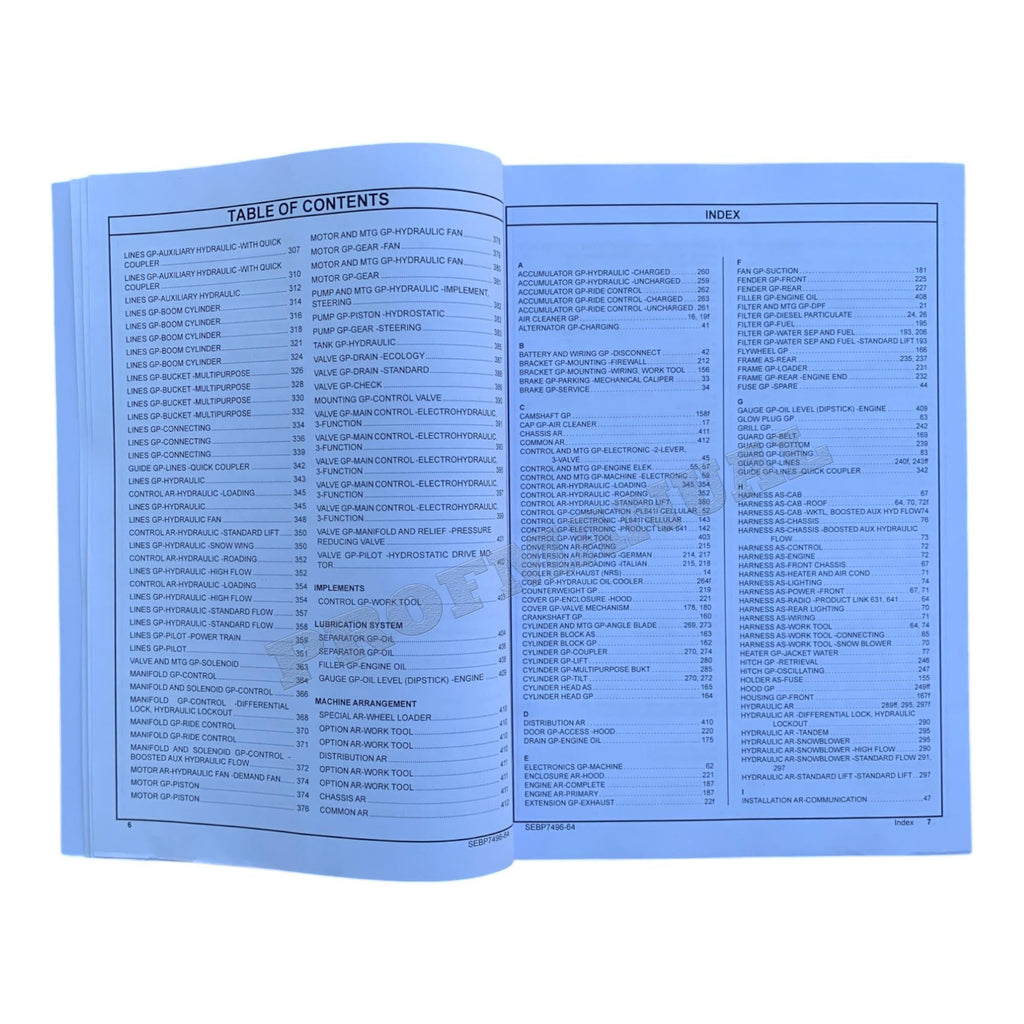 Caterpillar Cat 907M Compact Wheel Loader Parts Catalog Manual SEBP7496