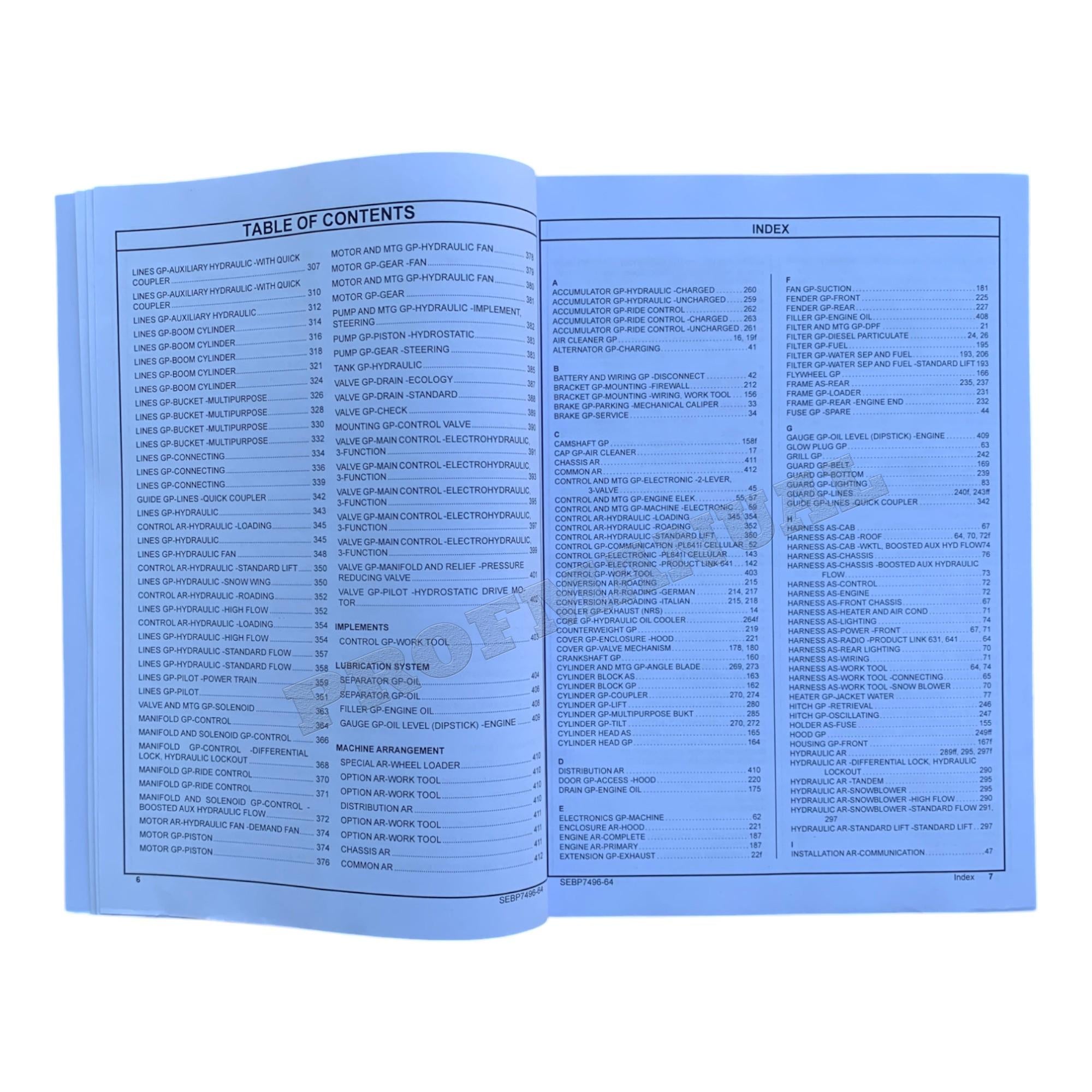 Caterpillar Cat 907M Compact Wheel Loader Parts Catalog Manual SEBP7496