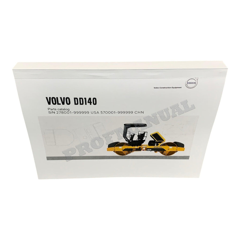 VOLVO DD140 Asphalt compactor Parts Catalog Manual S.N. 278001-999999