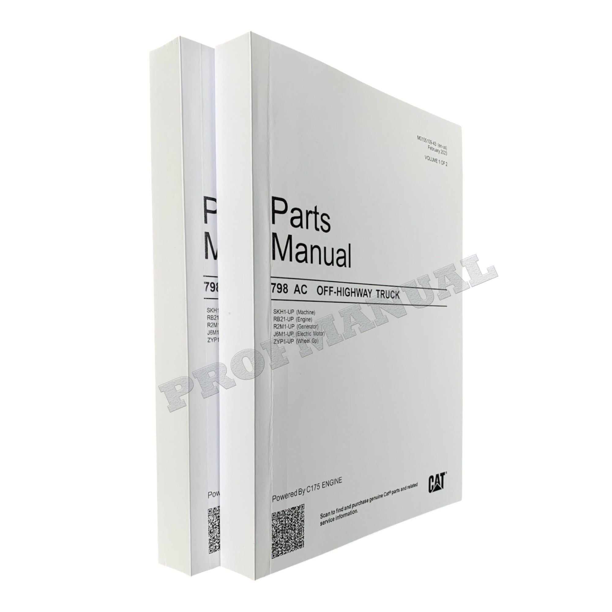 Caterpillar Cat 798AC Off Highway Truck Parts Catalog Manual