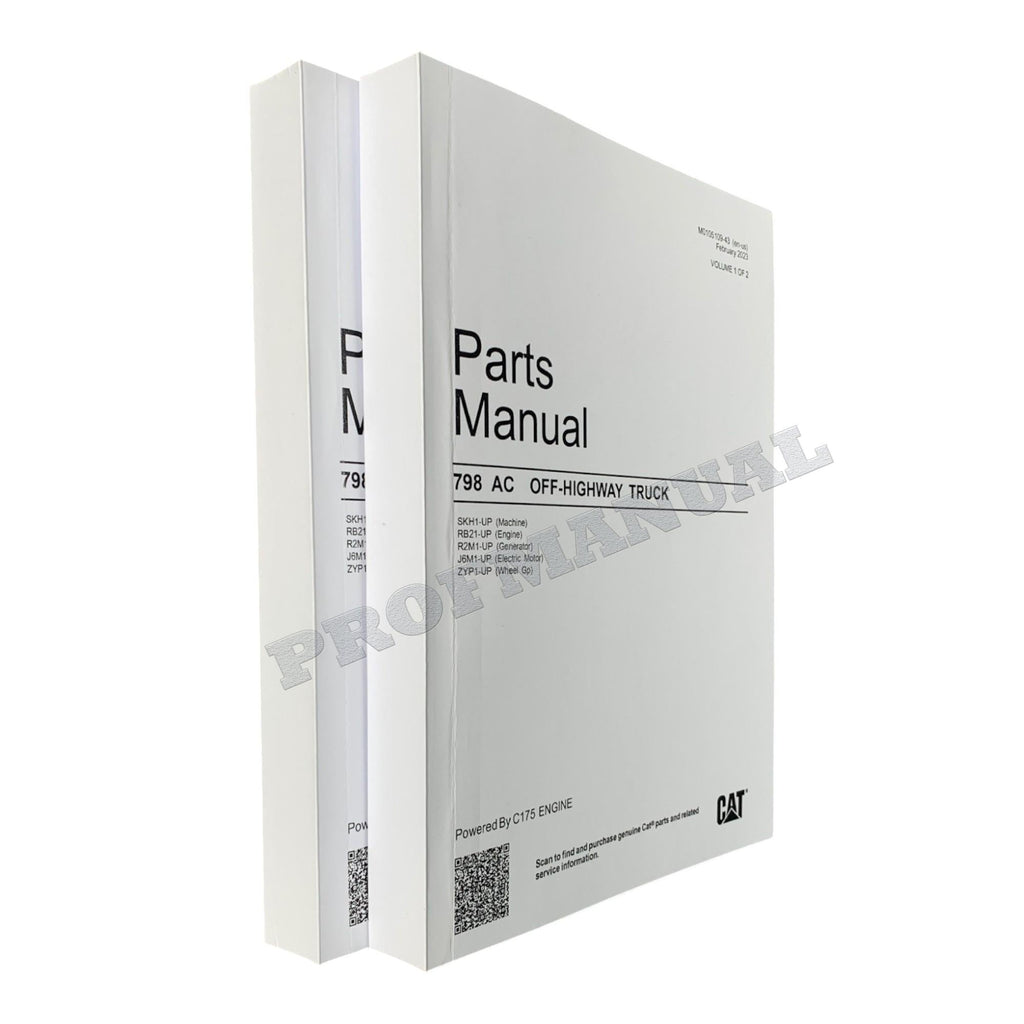 Caterpillar Cat 798AC Off Highway Truck Parts Catalog Manual M0105109
