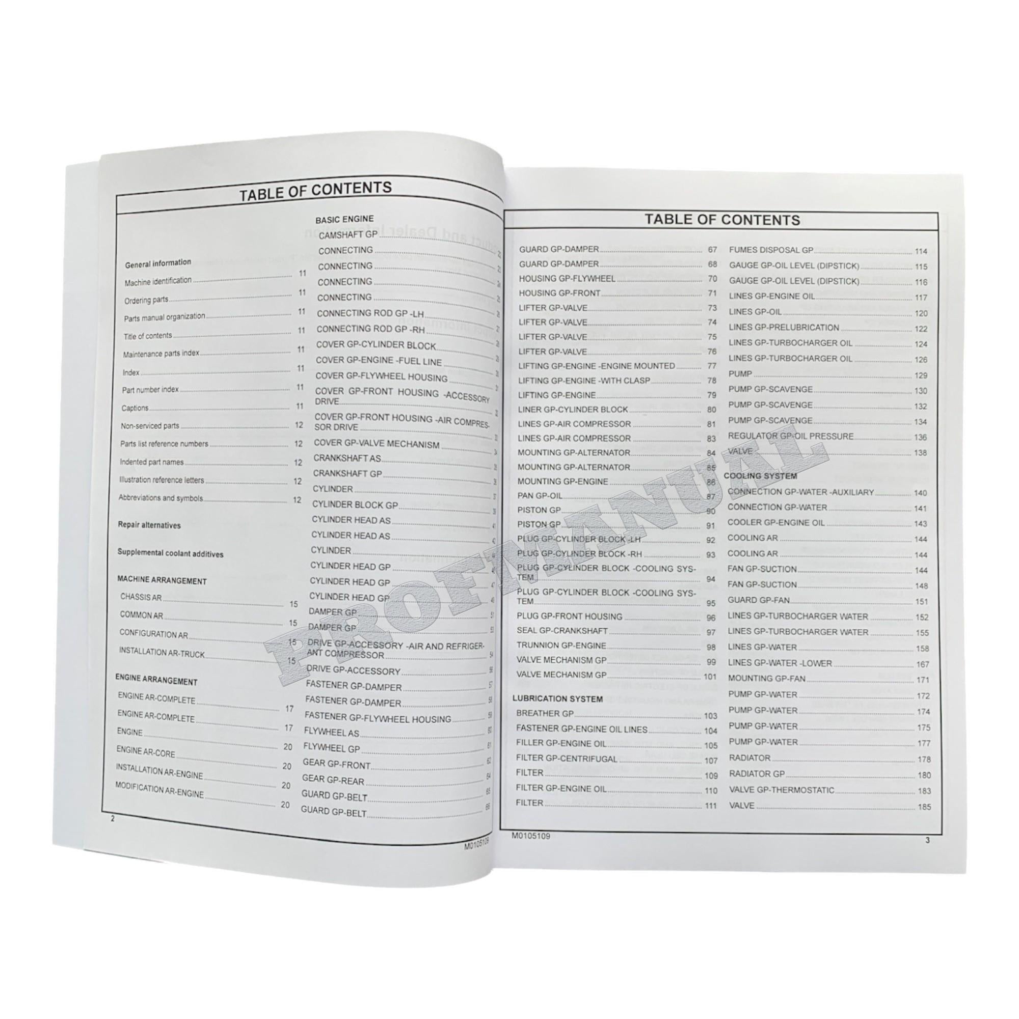 Caterpillar Cat 798AC Off Highway Truck Parts Catalog Manual