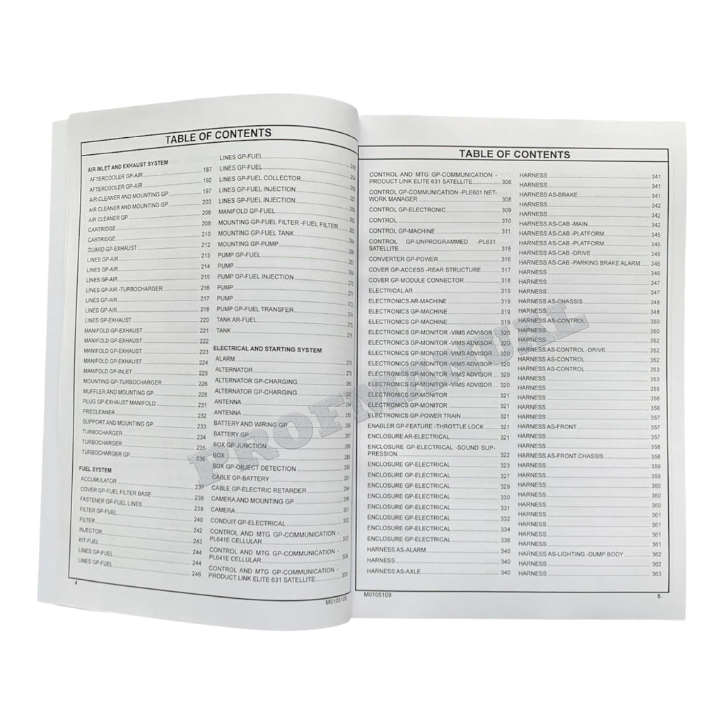 Caterpillar Cat 798AC Off Highway Truck Parts Catalog Manual