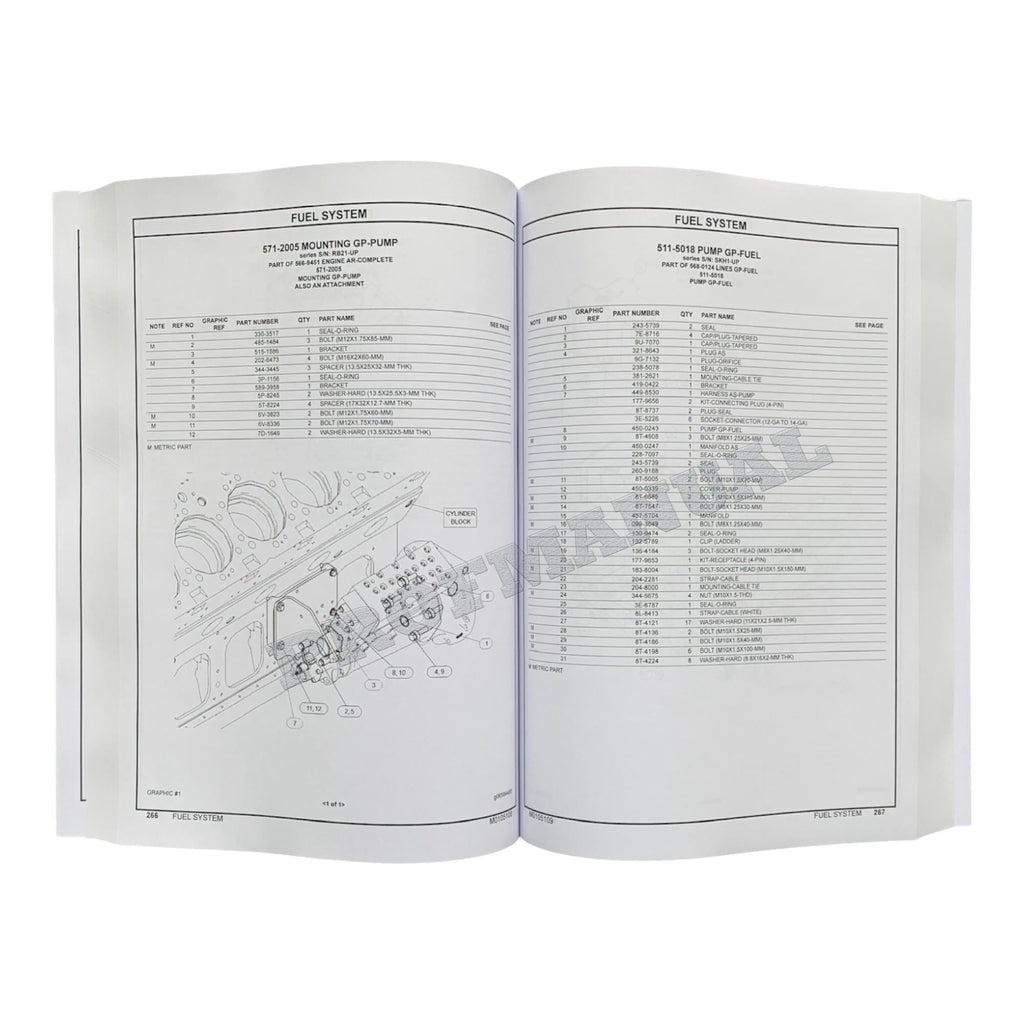 Caterpillar Cat 798AC Off Highway Truck Parts Catalog Manual