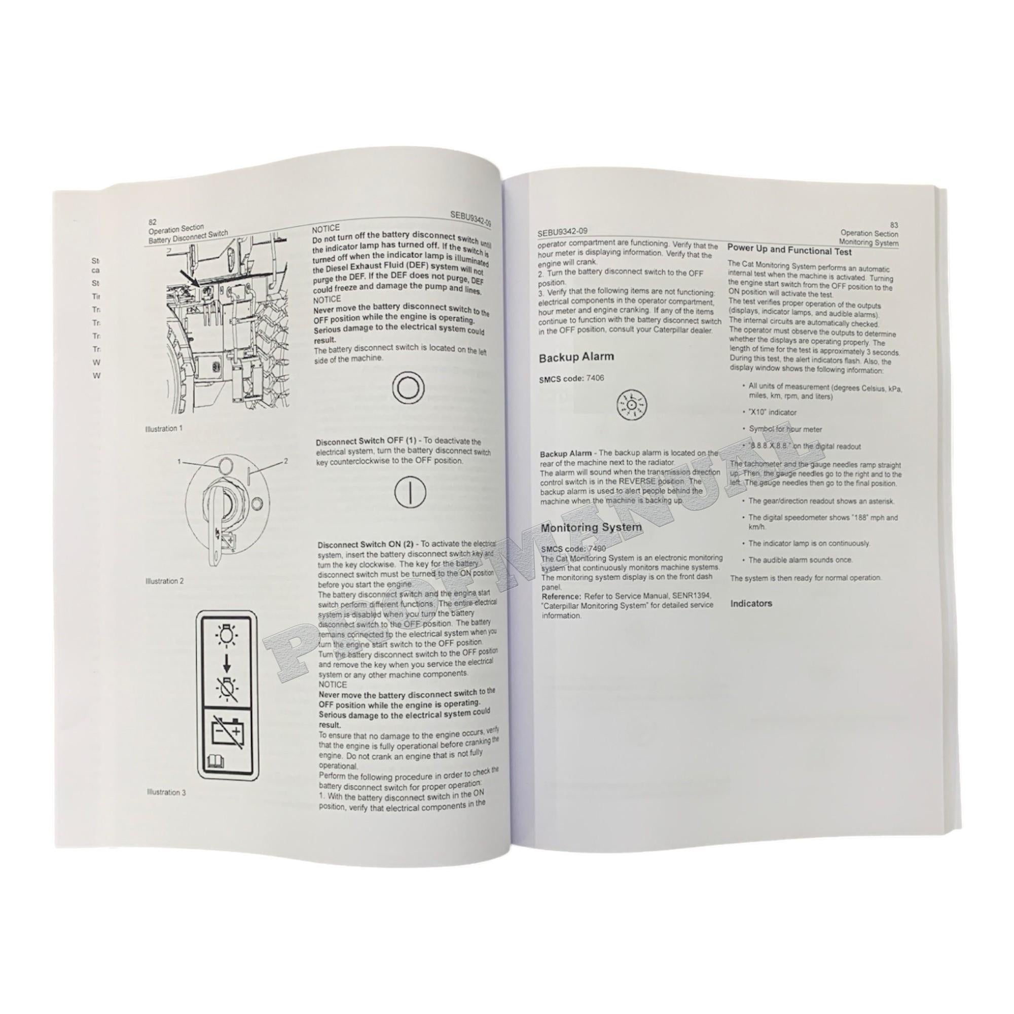 Manual de mantenimiento del operador de la cargadora de ruedas Caterpillar 950 GC M5T1-Up TN71-Up