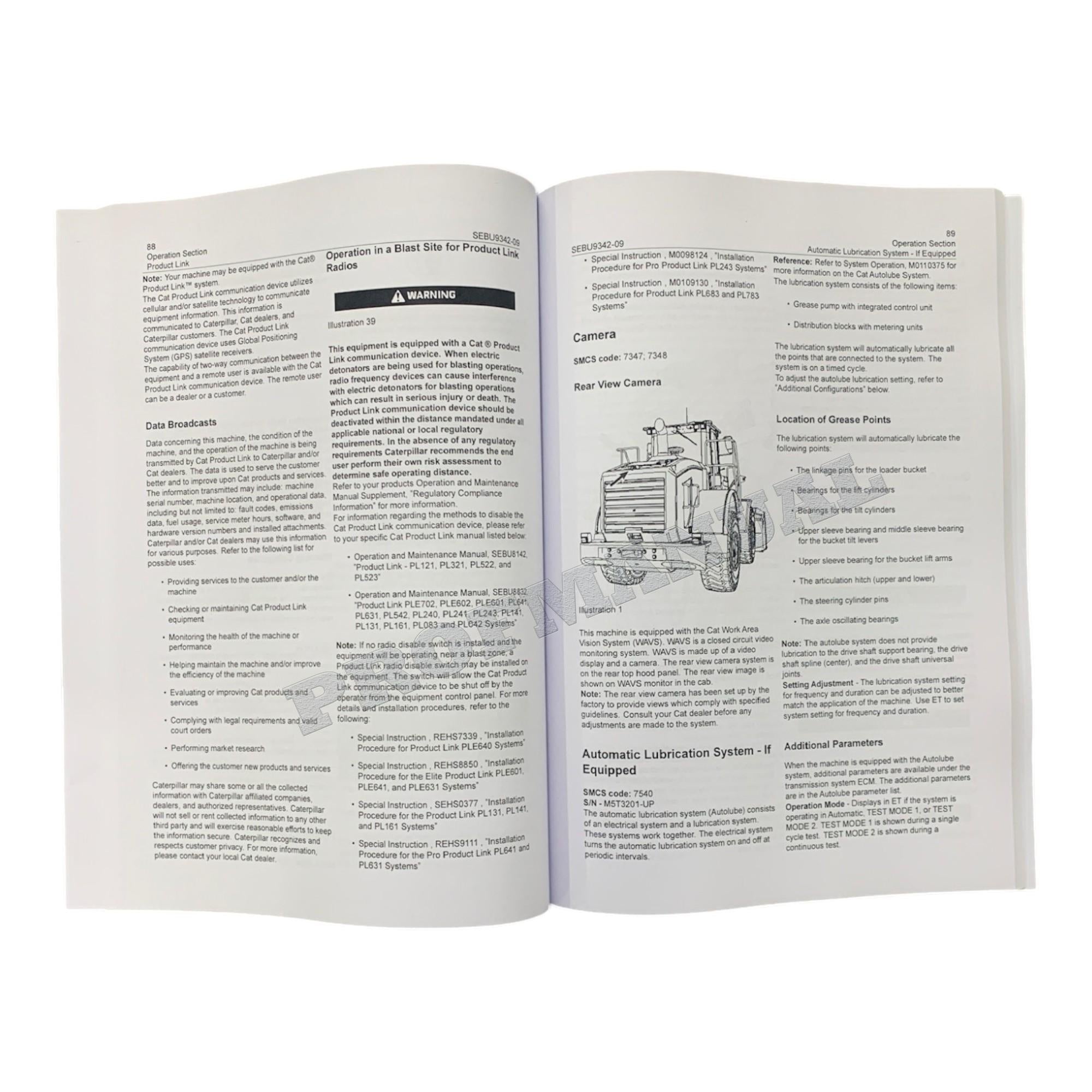 Caterpillar 950 GC Wheel Loader Operators Maintenance Manual M5T1-Up TN71-Up