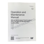 Manual de mantenimiento del operador de cargadoras compactas de cadenas Caterpillar 255 y 265 CTL